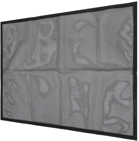 jojofuny Rideau Pare-Étincelles en Maille PVC Ignifuge 29X40 Pouces Panneau Pare-Feu Robuste pour Cheminée Protection Sécurité Garçon et Filles et Animaux Accessoire Polyvalent pour