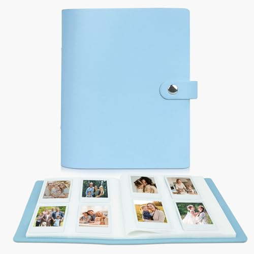 320 fickor fotoalbum för Fujifilm Instax minikamera, polaroidkamera, för Fujifilm Instax Mini 12 11 9 40 99 90 8 7 Evo LiPlay Instant Camera, Polaroid Snap PIC-300 Z2300 Instant Camera (blå)