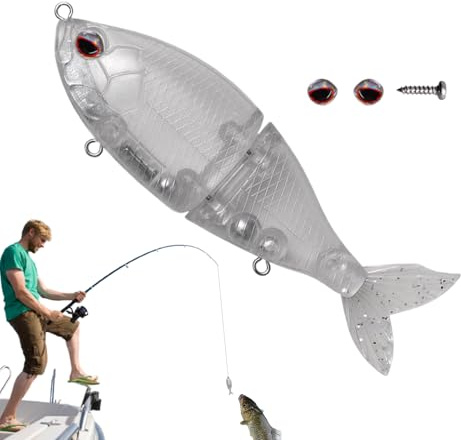 Fiskebete,Lättvikts simmandebeten fiskeaccessoarer - Fiskebete för Abborre - För användning vid bryggor, floder, strömmar, dammar, insjöar, öringar, saltvatten, sötvatten,