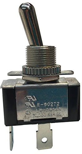 Gardner Bender GSW-121 Heavy-Duty Electrical Toggle Switch, SPST, ON-OFF, 20 A/125V AC, Spade Terminal