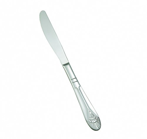 Winco Peacock Stainless-Steel Table Knife, Extra Heavyweight, 9.75 (12 Pack)