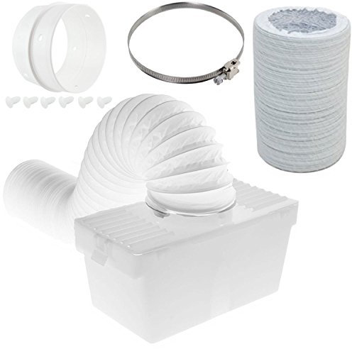 Spares2go Boîte de condensation et extra long kit de tuyaux avec bague de connexion pour Indesit sèche-linge (10,2 cm/100 mm de diamètre)