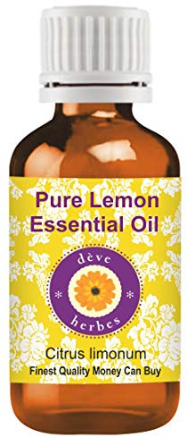Deve Herbes Pure Lemon olio essenziale (limone limonum) 100% naturale qualità terapeutica distillata a vapore.