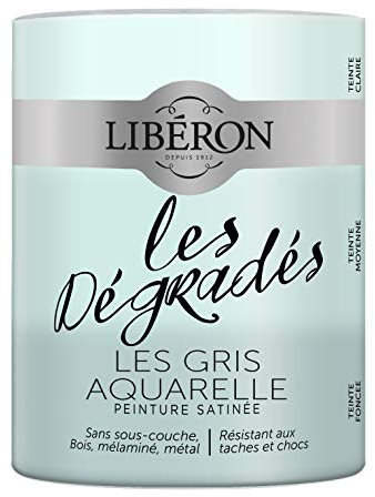 Libéron Peinture décorative, Les dégradés, Les Gris Aquarelle, 600 ML