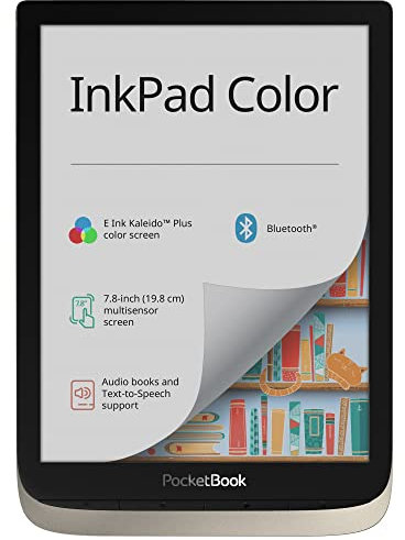 PocketBook e-Book “InkPad Color” - Lettore e-book, 16 GB di memoria, 19,8 cm (7,8 pollici) E-Ink Kaleido Plus a colori