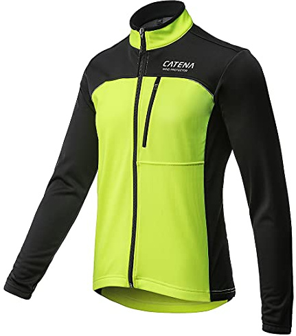 CATENA Veste Vélo Hiver Femme Veste VTT Imperméable Veste Softshell Coupe-Vent Veste Thermique Respirante Veste Vélo Réfléchissante pour le Cyclisme la Course l'alpinisme la randonnée
