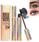 Mascara Schwarz Probuk 8.5ml 4D Silk Fiber Sanfter, Hypoallergen Eyelash Mascara, Wasserfest Wischfest Langlebig Volumen und Definition Make up Mascara,Sichtbar Mehr Länge und Volumen