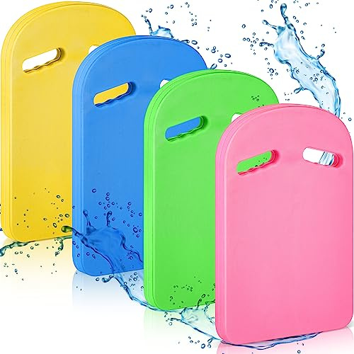Syhood 4 Pcs Swim Kickboard Bulk for Adults Kids Swimming Kickboard EVA Kick Board Swimming Equipment Swimming Training Aid for Unisex Adults Children Pool Exercise Workout (Multiple Color)