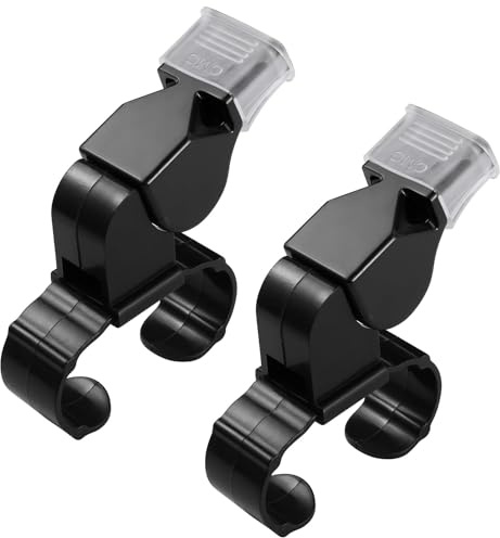 Cumilo 2Pcs Whistle Superior Sports Referee Whistle Football Whistle with Comfortable Finger Grip for Enhanced Game Management Versatile Whistles for Sports & Outdoors