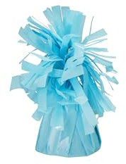 Lot de 4 poids pour ballons à l'hélium - 7 cm - Poids de lestage pour ballons à l'hélium - Support de ballons - Accessoire de fête - Bleu