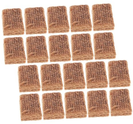 BESPORTBLE 20pcs Charcoal Fire Starter Blocks Outdoor Kindling Cubes Efficient Ignition for Bbq Grills and Fireplaces Safe Burning Charcoal Lighting Bricks for Camping and Home Use