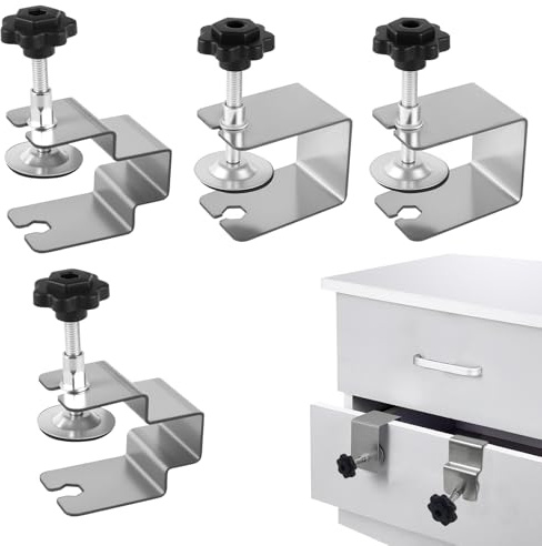 Morsetto a C,4 Pezzi Morsetto a C Vite Cacciavite In Acciaio Inox Con 2 Morsetti a U e 2 Morsetti Ad Arco, Con Gommini Antiscivolo, Morsetto Universale Per La Saldatura Del Legno