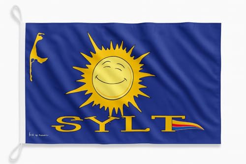 Sonnenland Bali Sylt Bandera azul – verano, sol y sensación de Sylt Pure Ultra Schiffsflaggentuch / 90 x 60 cm