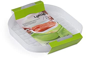 Lékué Multipurpose Tray Deep Steam Case, Transparent