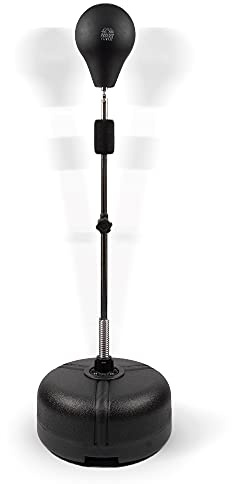 Phoenix Fitness Freestanding Speed Ball – Adjustable Height Reflex Punching Bag for Boxing, MMA & Fitness Training – Free Standing Punch Bag for Adults, Home & Gym