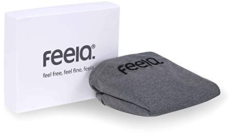 feela.® Sittkudde skydd för ortopedisk sittdyna (mörkgrå, bomull)