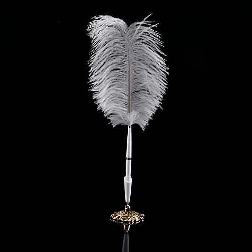gelschreiber Mit Feder Gold,Feder gelschreiber,Feder gelschreiber Standes,Standes Stift,R Stift,Hochzeits Stift Für Gästebuch,Weiße Feder Feder Für Die Hochzeit,Spezieller Feder Stift,Feder-Feder-Stra