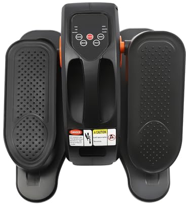 Entrenador elíptico bajo el escritorio, entrenador elíptico eléctrico con mando a distancia, entrenador de pedales sentado para el hogar, gimnasios, 2 pilas AAA (no incluidas)