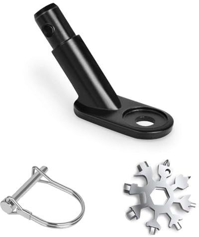 JYNVO Enganche de Remolque para Bicicleta, Adaptador de Enganche de Remolque de Bicicleta con Pasador de Seguridad, Acople Universal para Carrito de Niños, Remolque de Carga y de Perros