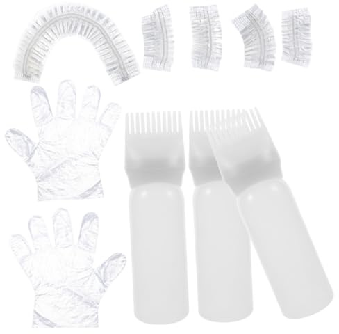 LIFKOME Hair Dye Kit Hair Oil Applicator Bleaching Tools Portable Including Gloves Ear Covers Cap for Home Salon Use