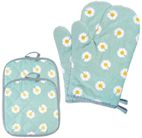 Manoplas Horno Algodón Antideslizante Cotton,1 Par Manoplas Horno Algodón,Antideslizante Cotton Guantes Cocina Oven,Horno Algodóns Antideslizantes Cotton para Cocina: Cocinas,Barbacoas Al Aire Libre