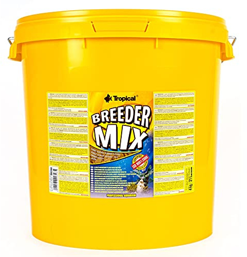 Tropical Breeder Mix flingfoder utan konstgjorda färgämnen, 1-pack (1 x 21 l)