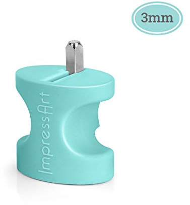 ImpressArt - Simple Strike Metal Stamping Jig, Easy-Grip Stamp Holder for Metal Hand Stamping (3mm),SC10-3mm