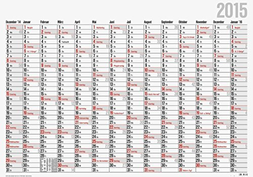 Baier & Schneider Glocken 5044312 Wandkalender ''Plakatkalender'', 980 x 685 mm, 2018