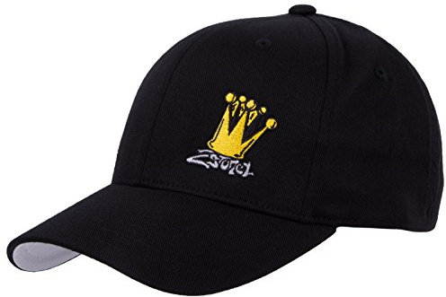 2Stoned Flexfit Cap Classic Fullcap Schwarz mit Stick Crown Kindergröße Youth (53cm - 55cm) für Jungen und Mädchen