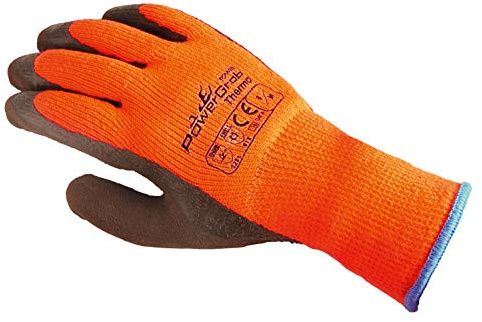 (6 Paar) TOWA Handschuhe Winterhandschuhe PowerGrab Thermo 6 x orange/braun 9