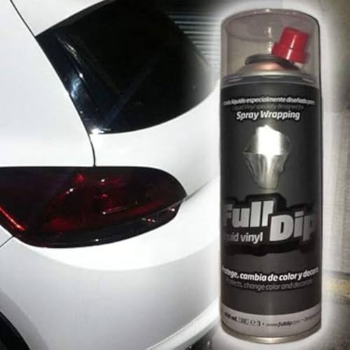 AutoFullCar - Ahumado Faros Negro Brillo - 1 Spray Full Dip Ahumado Negro + 1 Spray Full Dip Brillo Gloss Reforcer - Spray 400 ml Unidad