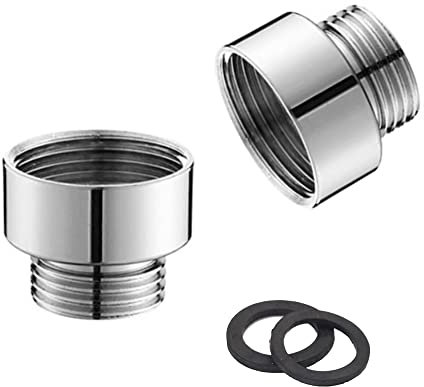 Messing Wasserhahn Belüfter Adapter für Waschmaschine Geschirrspüler Gewinde Rohr Fitting Anschluss mit Wasserhahn Belüfteradapter (G1/2 männlich x G3/4 weiblich)