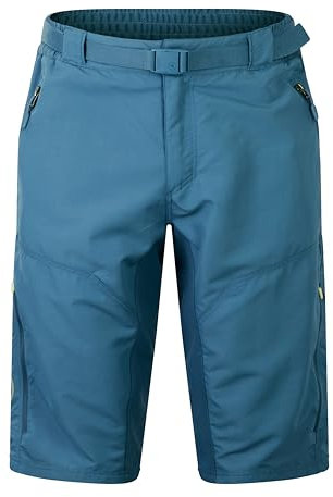 Endura Hummvee Baggy ShortsWith Liner für Herren, Stahlblau, XL