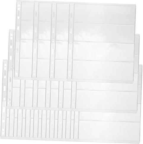 SHINEOFI 20hojas Álbum De Colección De Billetes Con Páginas Transparentes Para Páginas Para Coleccionar Billetes y Monedas Para Organizar Colecciones Álbumes