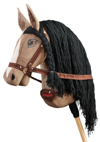 Pony Ponnie Athena A3, hobbyhäst, hästleksak för barn, med handmålade ögon, tillverkad i en skyddad verkstad
