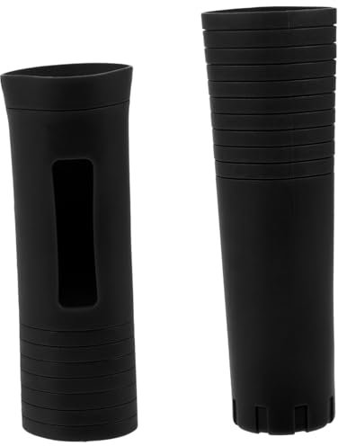 JEWEDECO 2piezas Funda Trasera Antideslizante De Silicona para Micrófono Inalámbrico De Mano Antivibración y Reemplazo De Funda Mango del Micrófono Ktv