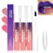 3PCS Lip Stain Peel Off,Lápiz de Contorno de Labios Extraíble,Peel off Lip Stain,Perfilador de Labios Plump Lip Lines,Perfilador de Labios Peel off Tattoo Hidratante Resistente Al Agua,Con Pinzas
