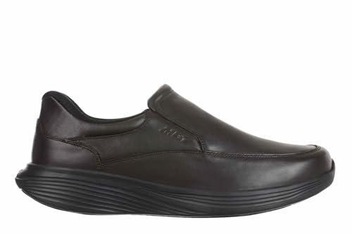 MBT SF-200 Slip On Zapatos de Uso Diario para Hombre sin Cordones. Zapatos para Caminar,anatómicas y Cómodas. Calzado Fisiológico Confort y Estabilidad con Suela balancín sin Cordones. Color Negro