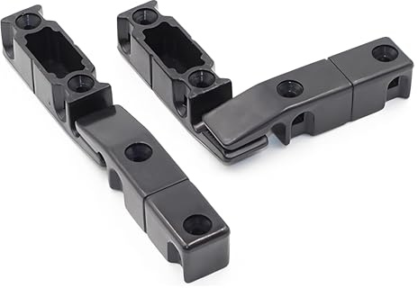 LOOTICH Keku EH-B Colgado Herraje para Embutir Rapid Placas y Bastidor Cuelgue de un Conector para Mueble Capacidad Hasta 15kg Plástico (20 Par)