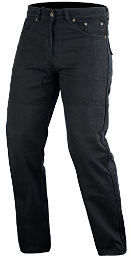 Bikers Gear Australia DKJ1001BLK-44R DKJ1001BLK-44R Pantaloni Jeans da Motociclista, Unisex adulto, Nero (Black), 44R UK / 54R EU