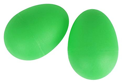 A-Star 2 Pcs/Pair Plastic Egg Shakers - Green - Rhythm Egg Maracas