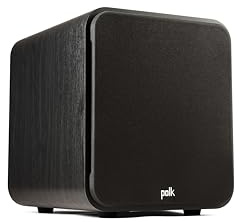 Polk Audio Signature Elite ES8 Powered Subwoofer (Black), 8 Long-Throw Woofer with Mineral-Filled Polymer Cone, 100W Class D Amplifier, Front Firing Home Subwoofer, Time-Smart Phase Control