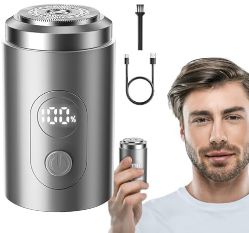 Barttrimmer - Shavers Electric Razor | kompakter Bartkopf mit schwimmendem Kopf | Rasierer zur Pflege empfindlicher Haut | Wasserdichtes Vorbereitungswerkzeug für lange Batterie