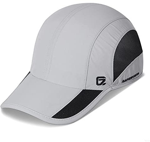 GADIEMKENSD Quick Dry Sports Hat UPF50+ Soft Outdoor Run Cap (56-60cm)