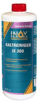 INOX® IX 300 Kaltreiniger 1L - Motorrad Reiniger entfernt Öl, Teer & Fett rückstandsfrei - nicht korrosiver Auto Reiniger - hochwirksames Motor Reinigungsmittel