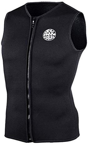 PAWHITS Neoprenanzug 3 mm Schwarz ärmellos Thermo-Weste für Herren und Damen Tauchen Surfen Schwimmen Segeln Sauna-Workout (XXXL)