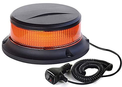 Gyrophare 816012 LED avec base magnétique Orange 18 LED X1 W R65