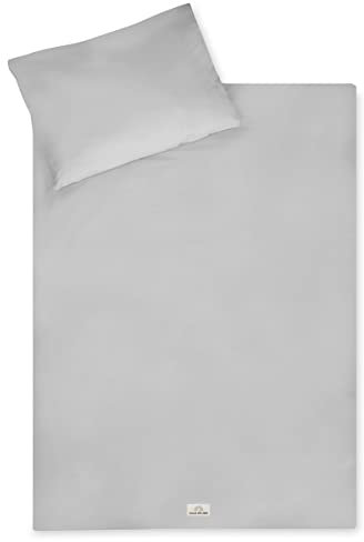 Julius Zöllner Bettwäsche 100x135+40x60 uni light grey
