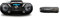 Philips AZB798T/12 CD-Soundmaschine, CD Player Tragbar (Radio DAB+/UKW, Bluetooth, CD, MP3-CD, USB, Kassette, All-in-One-Soundsystem) schwarz & Intenso Rainbow Line 16 GB USB-Stick USB 2.0 schwarz