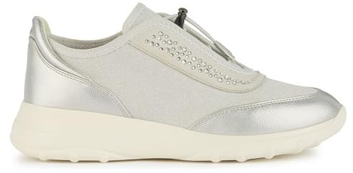 Geox D Alleniee C, Zapatillas Mujer, Plateado Lt Grey, 39 EU